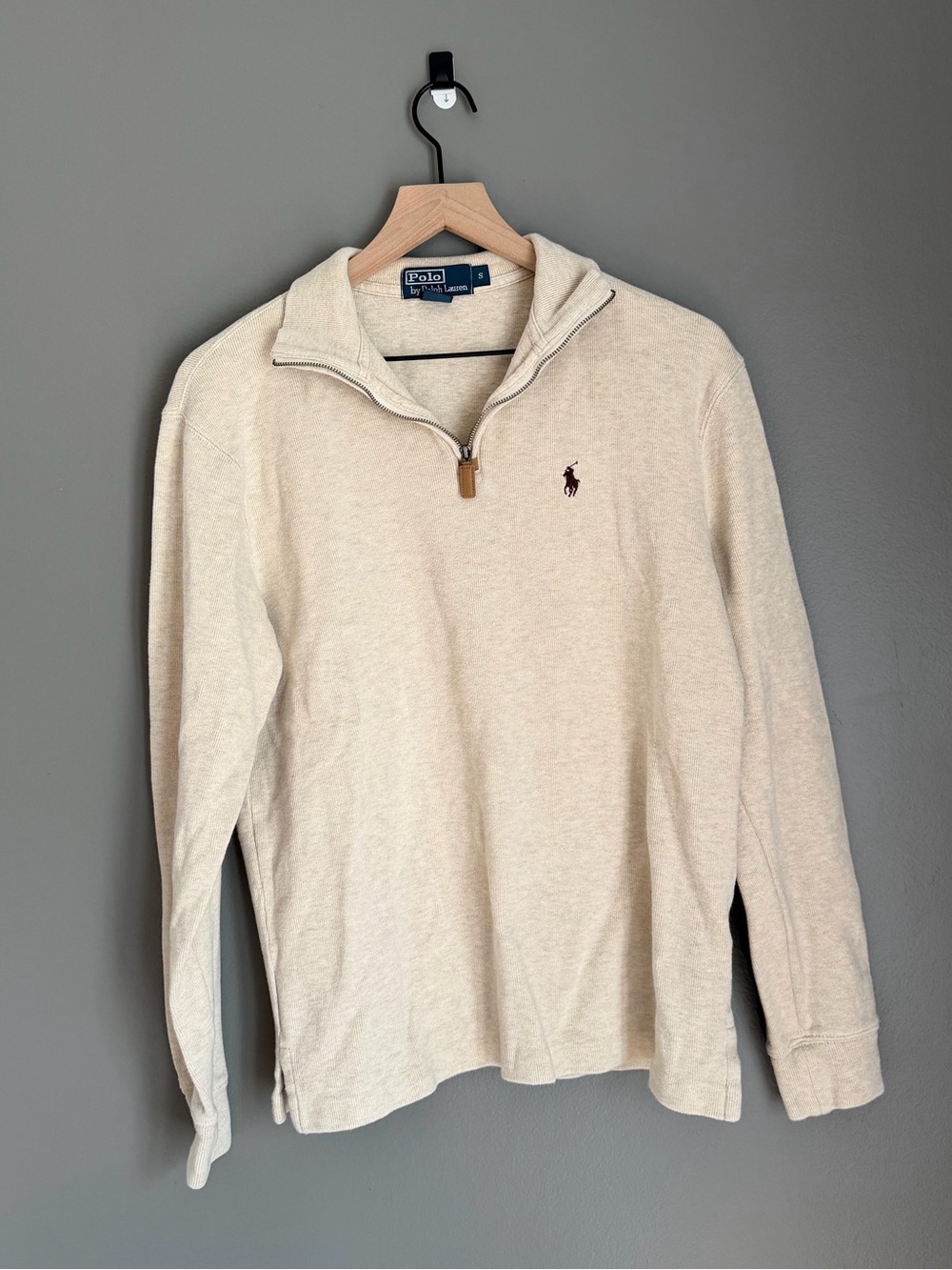 Polo by Ralph Lauren Cream quarter zip Sweater
